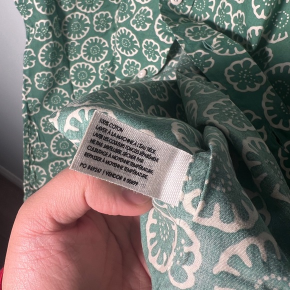 CLUB MONACO | Green Floral Shirt - Picture 5 of 6